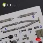P-40N interior 3D decals for Academy kit, 1/48 - Kelik K48086