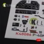 P-40N interior 3D decals for Academy kit, 1/48 - Kelik K48086