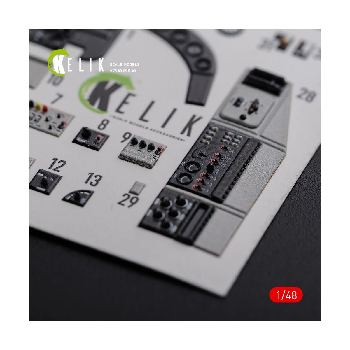 KI-21 interior 3D decals for ICM kit, 1/48 - Kelik K48085