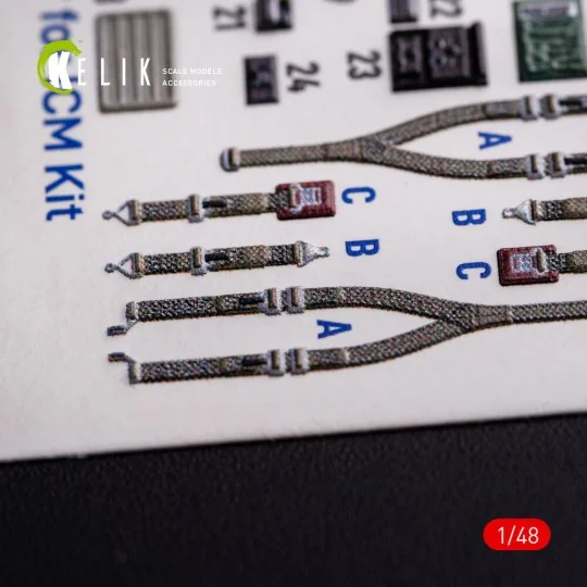 O-2A Skymaster interior 3D decals grey decoration type for ICM kit,...