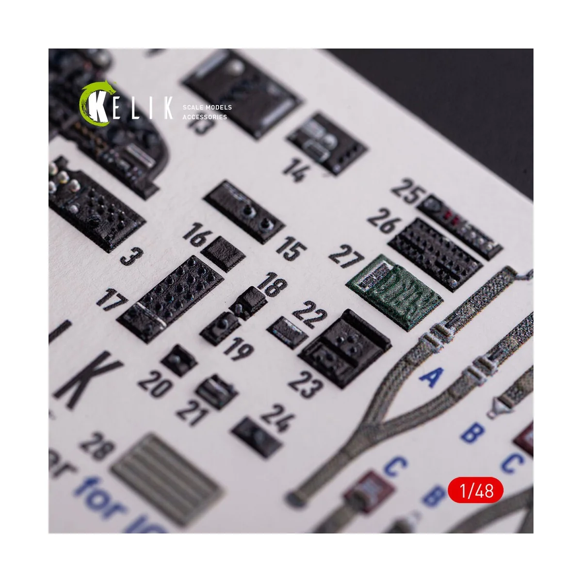 O-2A Skymaster interior 3D decals grey decoration type for ICM kit ...