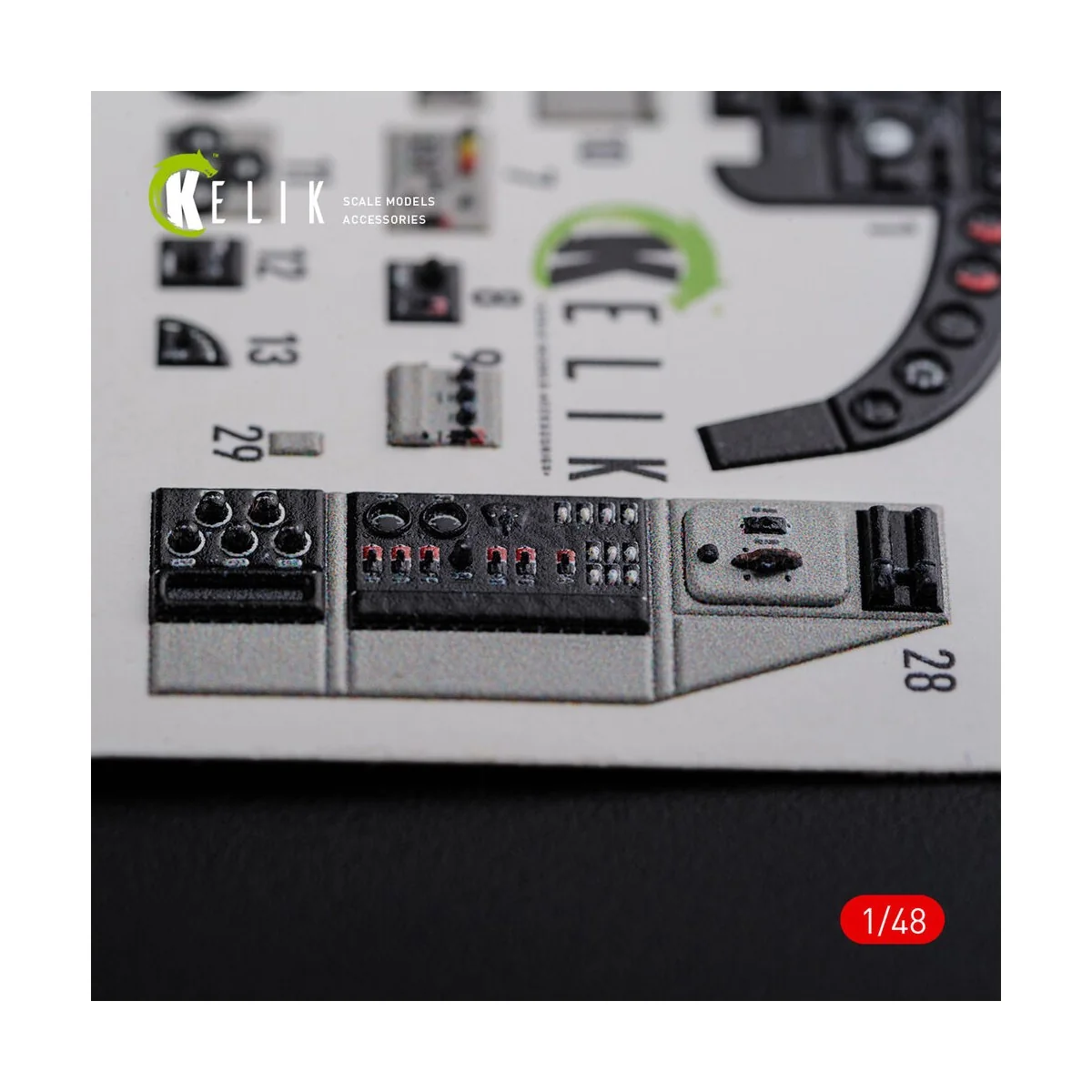 KI-21 interior 3D decals for ICM kit, 1/48 - Kelik K48085