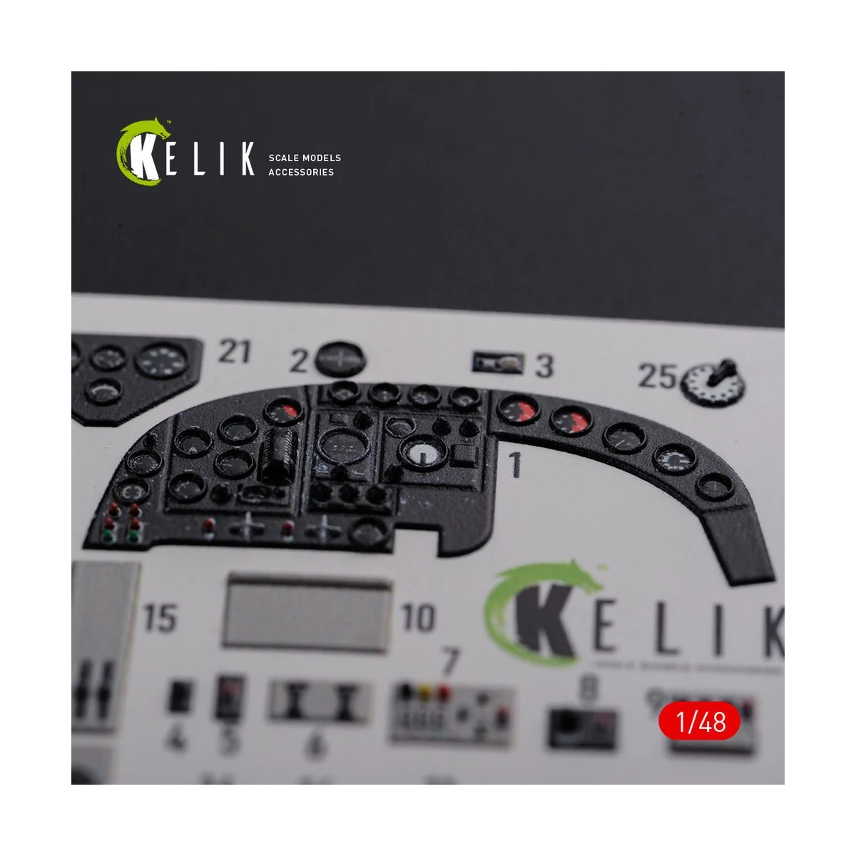 KI-21 interior 3D decals for ICM kit - Kelik K48085