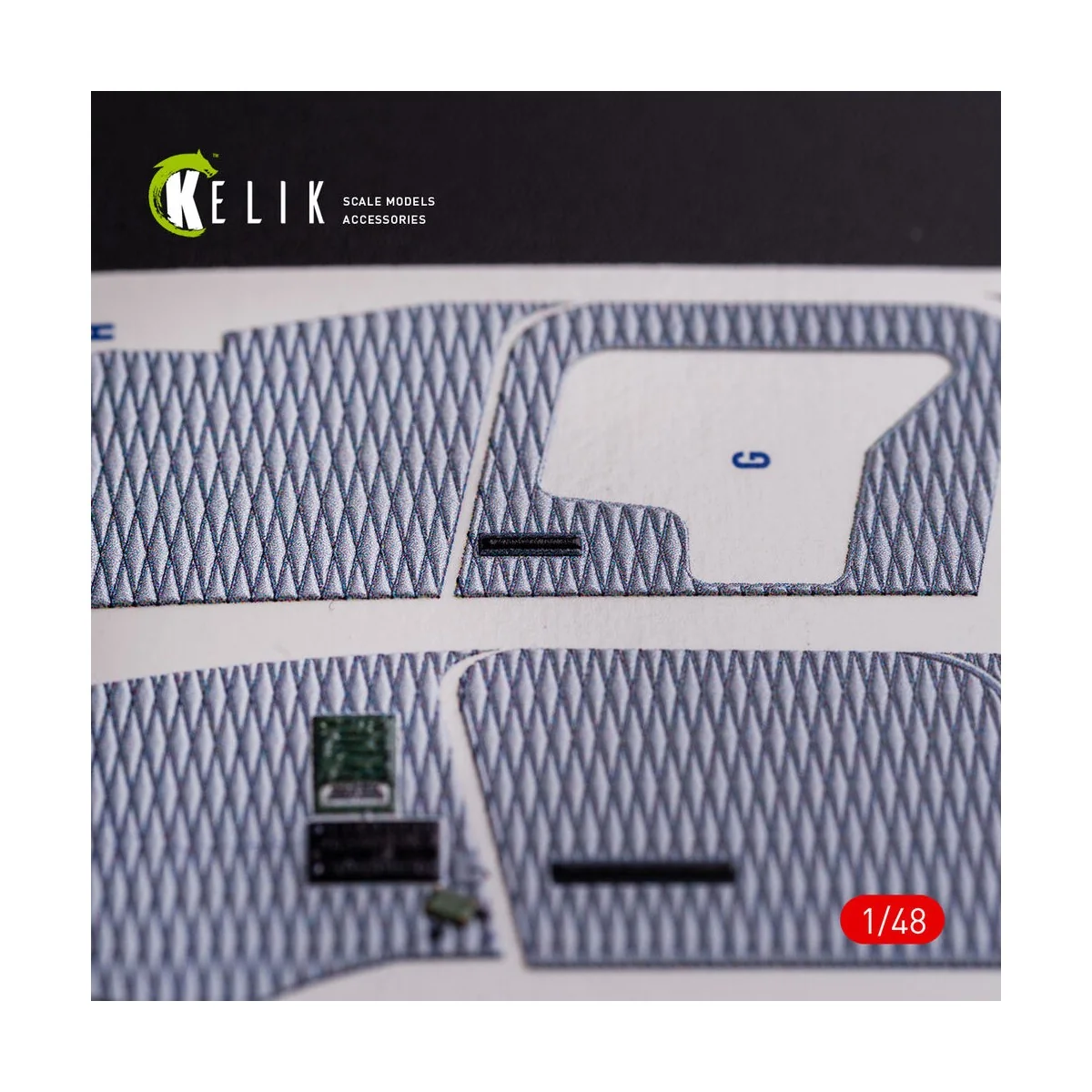 O-2A Skymaster interior 3D decals grey decoration type for ICM kit,...