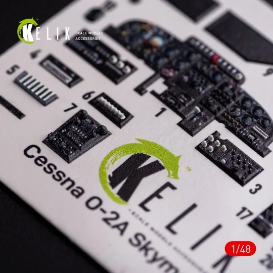 O-2A Skymaster interior 3D decals grey decoration type for ICM kit ...