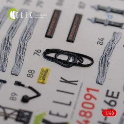 CH-46E Cargo compartment interior 3D decals for Academy kit, 1/48 -...