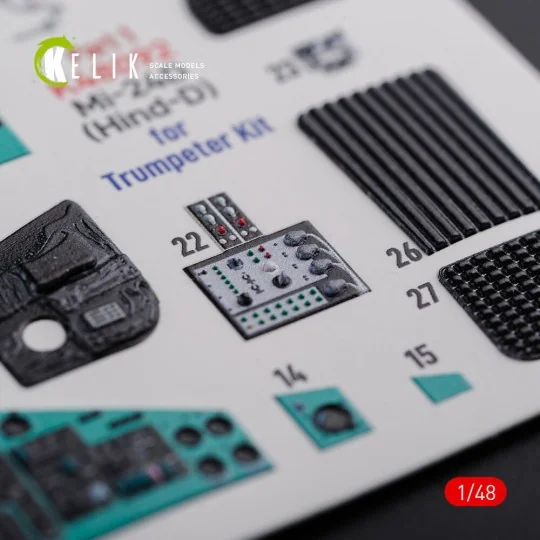 Mi-24D (Hind-D) interior 3D decals for Trumpeter kit, 1/48 - Kelik ... Mi-24D (Hind-D) interior 3D decals for Trumpeter kit, 1/48 - Kelik ...