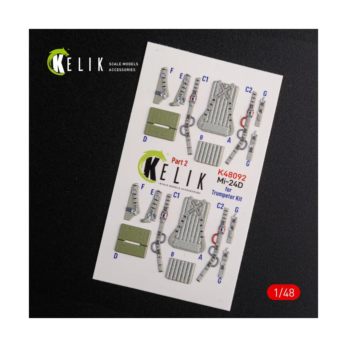 Mi-24D (Hind-D) interior 3D decals for Trumpeter kit - Kelik K48092