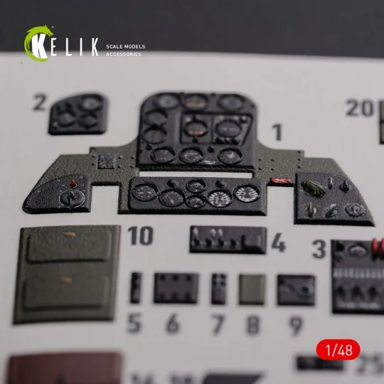 SBD-2 Dauntless interior 3D decals for Academy kit - Kelik K48088