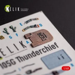 F-105G Thunderchief - interior 3D decals for HobbyBoss kit, 1/48 - ...