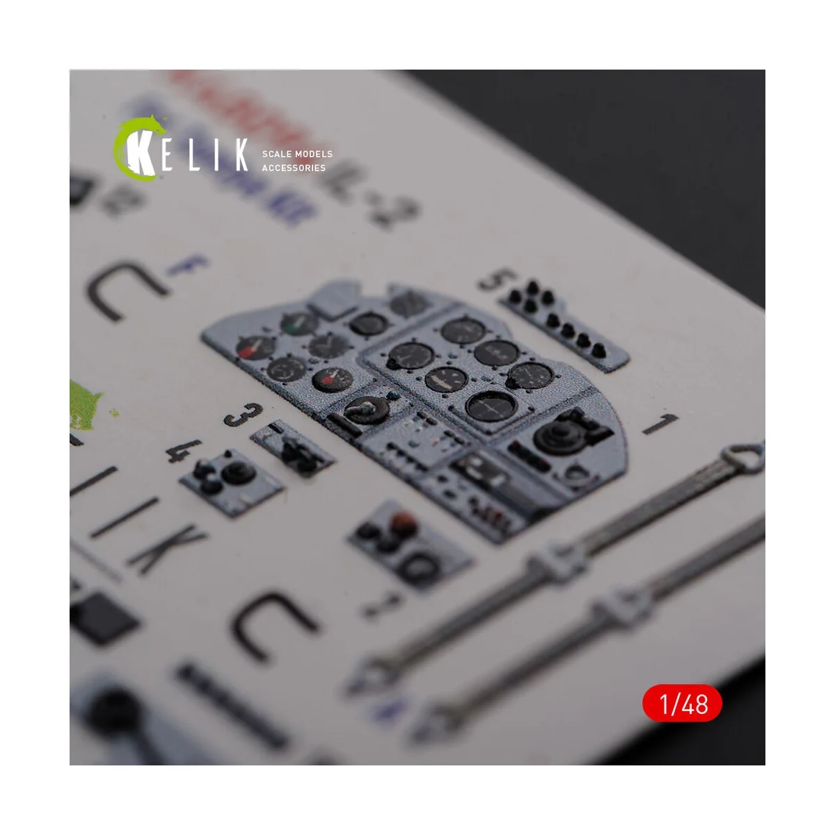 IL-2 Shturmovik interior 3D decals for Tamiya kit - Kelik K48094