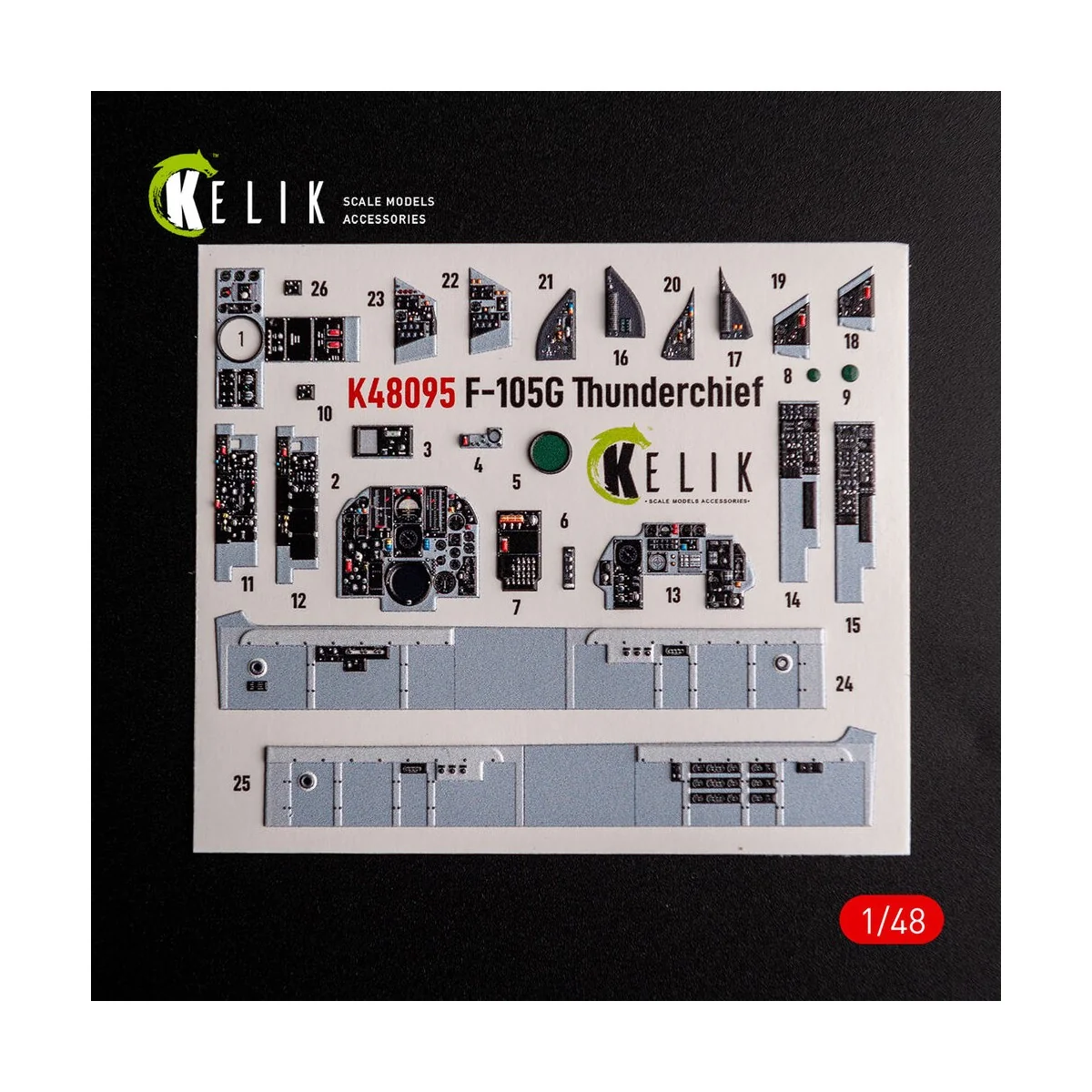 F-105G Thunderchief - interior 3D decals for HobbyBoss kit, 1/48 - ...