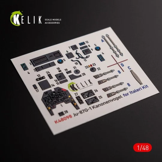 Ju-87G-1 Kanonenvogel - interior 3D decals for Italeri kit, 1/48 - ... Ju-87G-1 Kanonenvogel - interior 3D decals for Italeri kit, 1/48 - ...