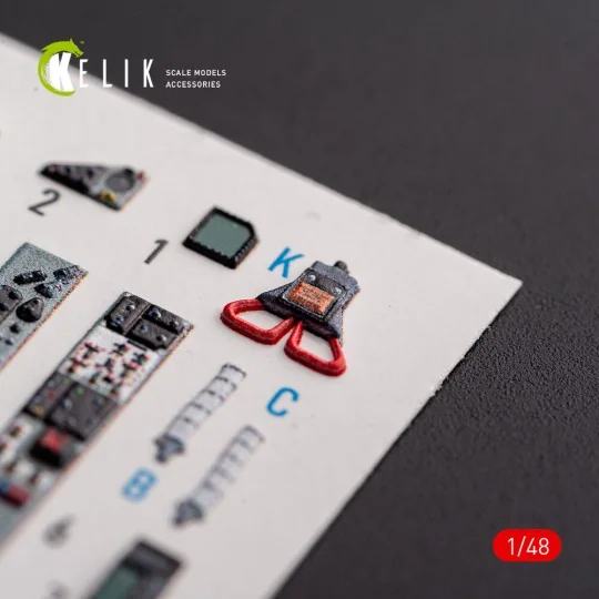 Mig-29AS - interior 3D decals for Academy kit - Kelik K48102