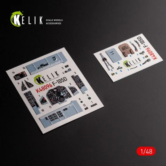 F-105D Thunderchief - interior 3D decals for HobbyBoss kit - Kelik ...