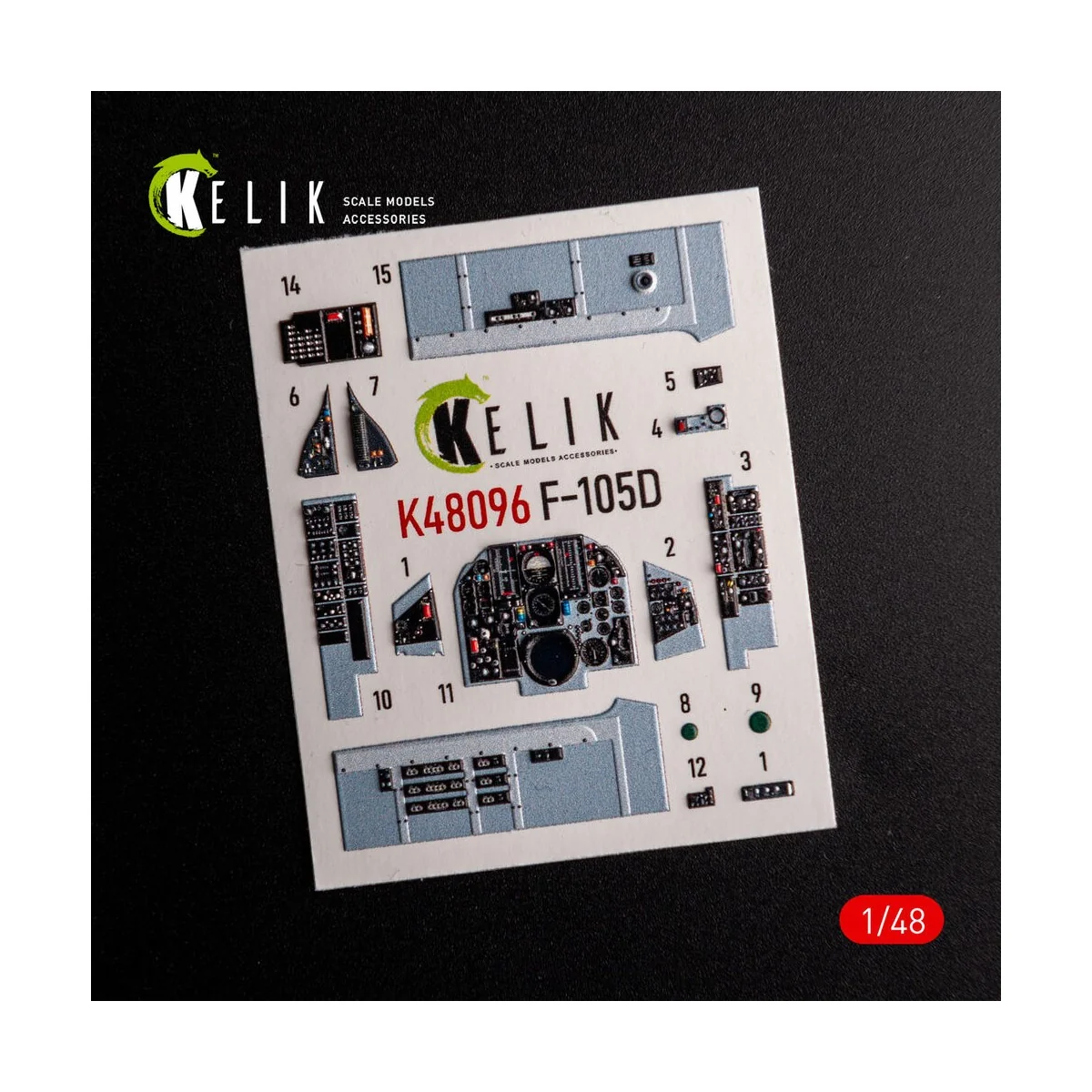 F-105D Thunderchief - interior 3D decals for HobbyBoss kit - Kelik ...