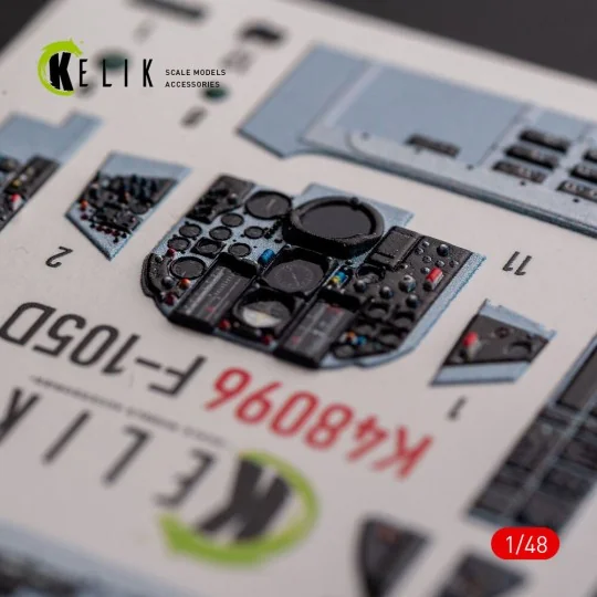 F-105D Thunderchief - interior 3D decals for HobbyBoss kit, 1/48 - ...