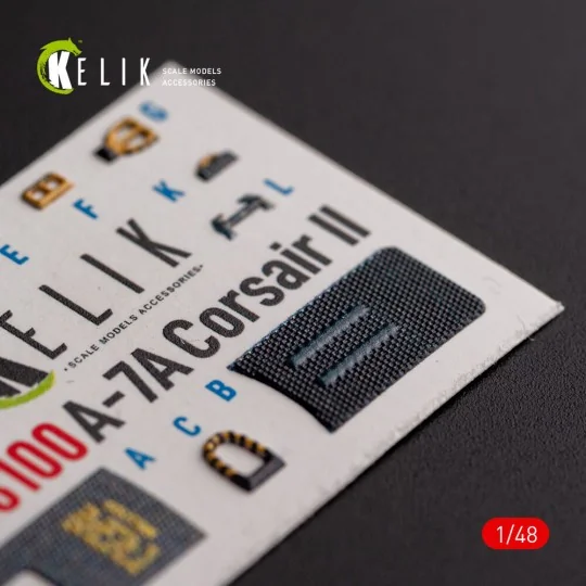 A-7A Corsair II - interior 3D decals for HobbyBoss kit - Kelik K48100