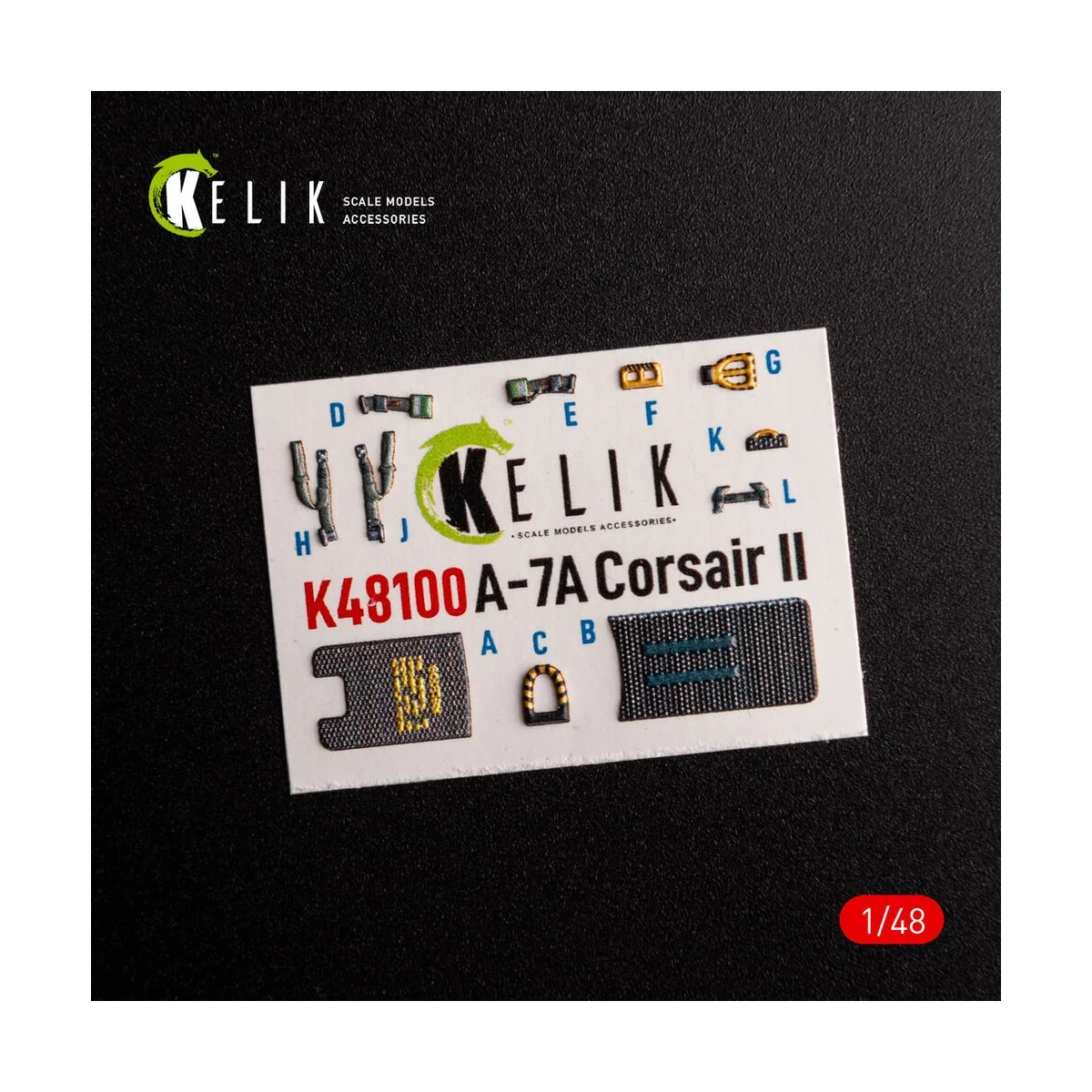 A-7A Corsair II - interior 3D decals for HobbyBoss kit - Kelik K48100