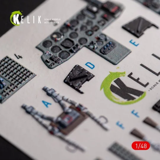 Mig-29AS - interior 3D decals for Academy kit, 1/48 - Kelik K48102