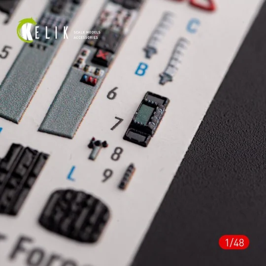 Mig-29AS - interior 3D decals for Academy kit - Kelik K48102