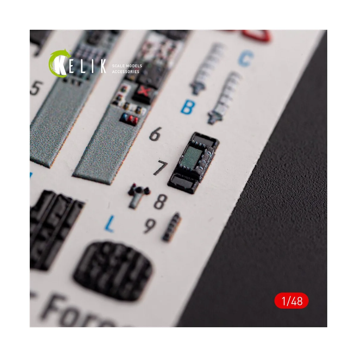 Mig-29AS - interior 3D decals for Academy kit - Kelik K48102