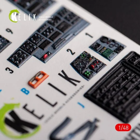 F-16A/C - interior 3D decals for Academy kit - Kelik K48103