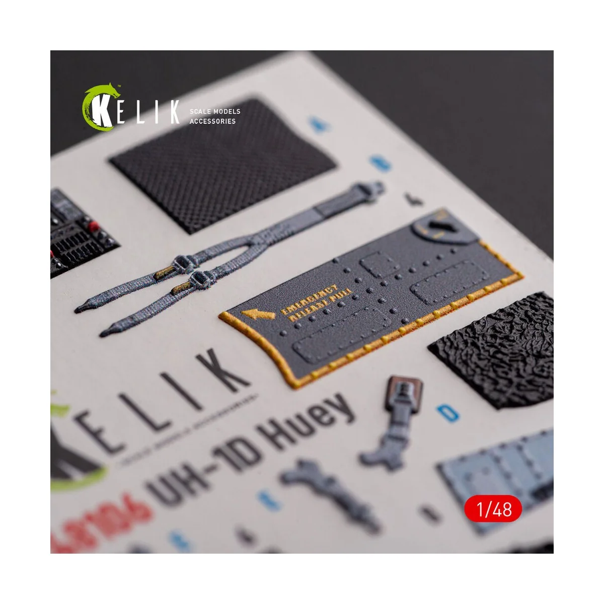 UH-1D Huey - interior 3D decals for Zimi Model/KittyHawk kit, 1/48 ...