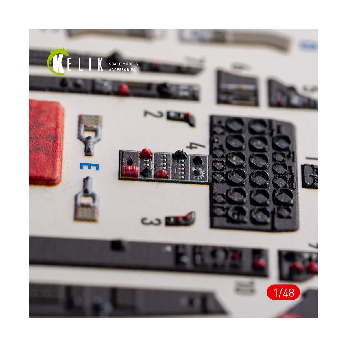 F-86A Sabre - interior 3D decals for ClearProp kit - Kelik K48104