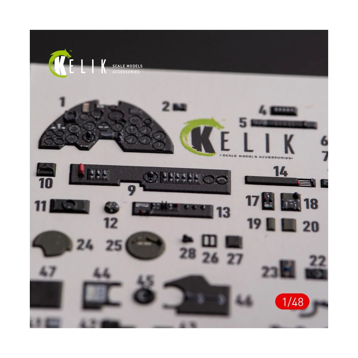 ?-38F Lightning - interior 3D decals for Academy kit, 1/48 - Kelik ...