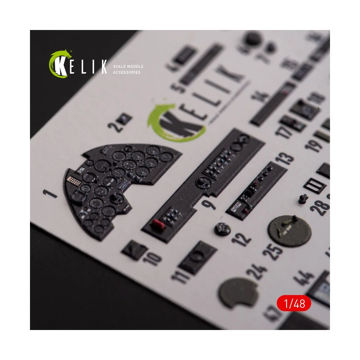 ?-38F Lightning - interior 3D decals for Academy kit - Kelik K48108