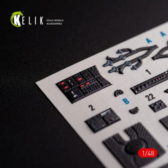 UH-1Y Venom - interior 3D decals for Zimi Model/KittyHawk kit - Kel...