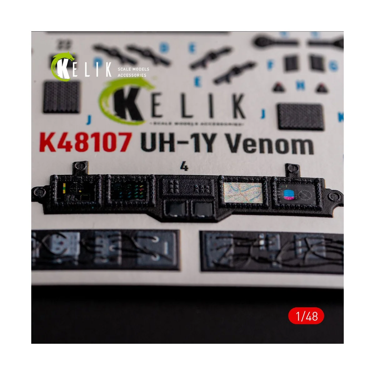UH-1Y Venom - interior 3D decals for Zimi Model/KittyHawk kit - Kel...