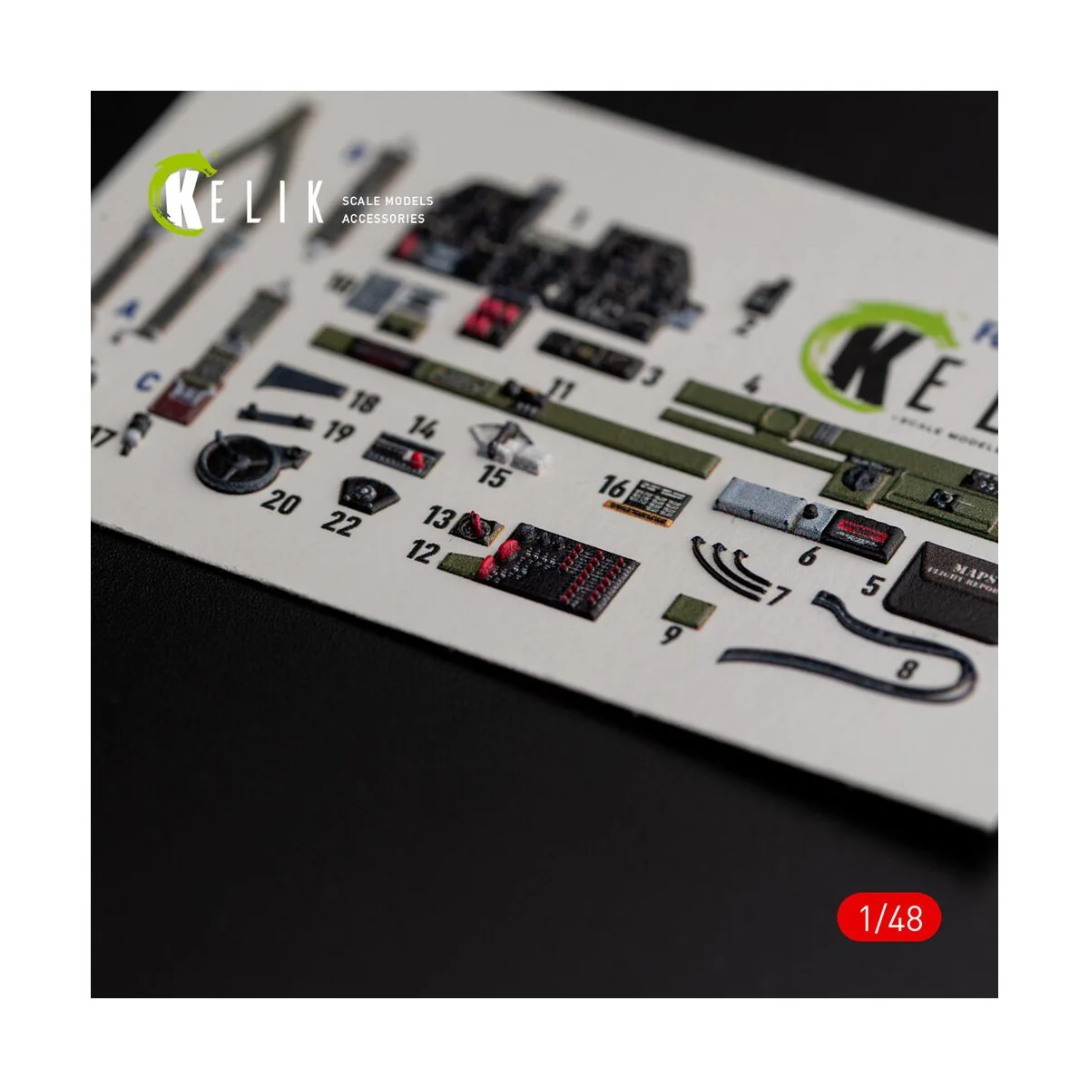 ?-47D Thunderbolt interior 3D decals for Italeri/Academy kit - Keli...