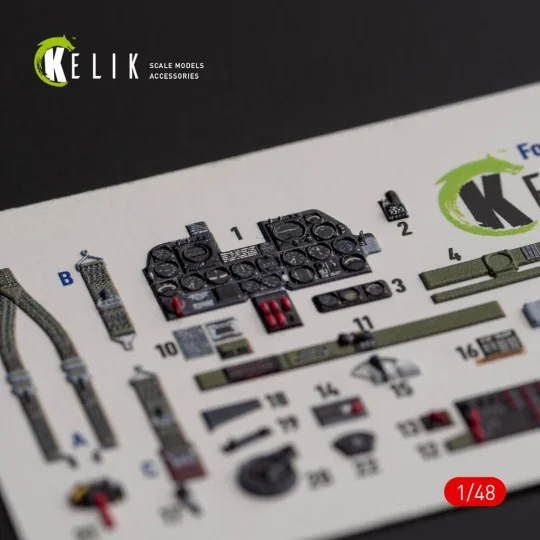 ?-47D Thunderbolt interior 3D decals for Italeri/Academy kit - Keli...