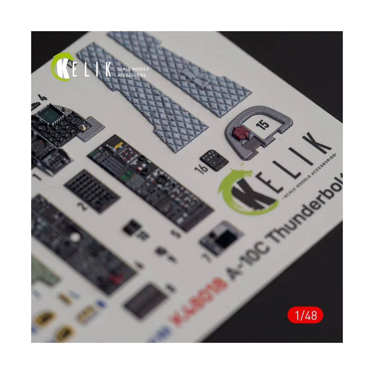 A-10C Thunderbolt II interior 3D decals for Italeri kit, 1/48 - Kel...