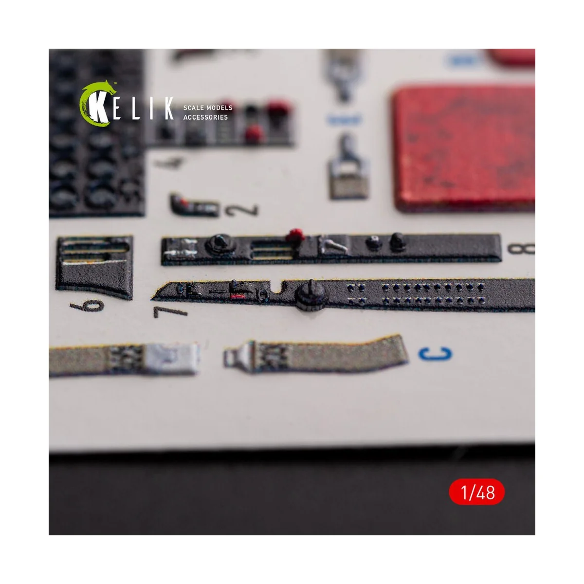 F-86A Sabre - interior 3D decals for ClearProp kit - Kelik K48104