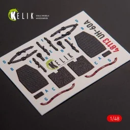 UH-60A Black Hawk - Type 1 interior 3D decals for ICM kit, 1/48 - K...