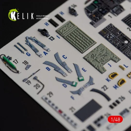 A-10C Thunderbolt II interior 3D decals for Italeri kit, 1/48 - Kel...