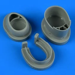 P-47D/M Thunderbolt cowling and cooling flaps (closed) - Quickboost...