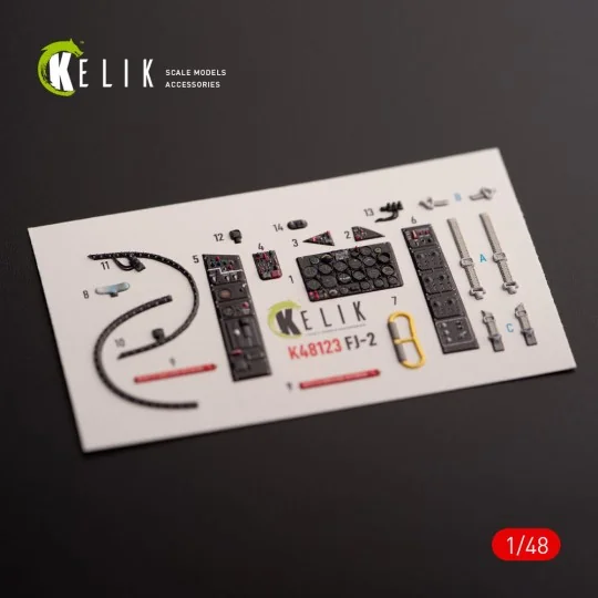 FJ-2 - interior 3D decals for Italeri kit - Kelik K48123 FJ-2 - interior 3D decals for Italeri kit - Kelik K48123