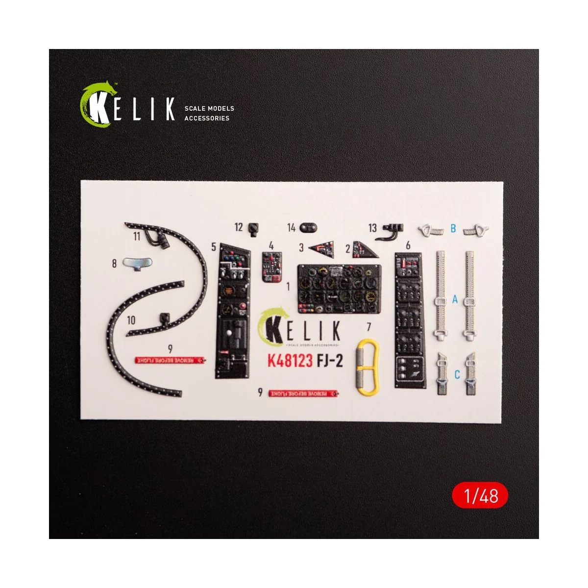 FJ-2 - interior 3D decals for Italeri kit - Kelik K48123 FJ-2 - interior 3D decals for Italeri kit - Kelik K48123