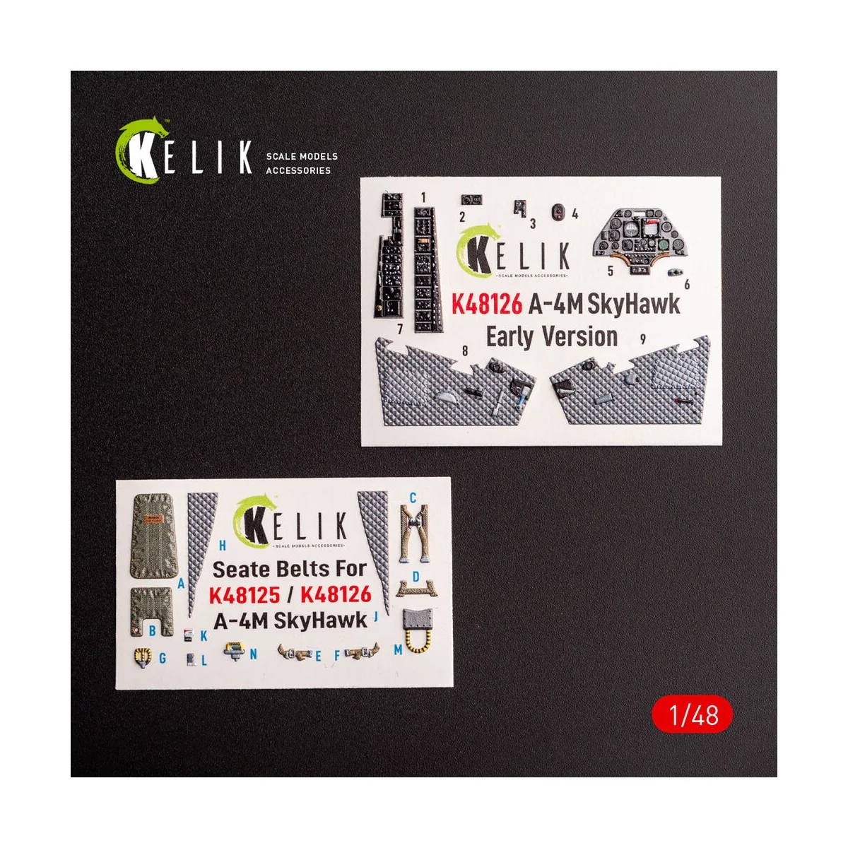 A-4M Early production- interior 3D decals for Magic Factory kit - K...