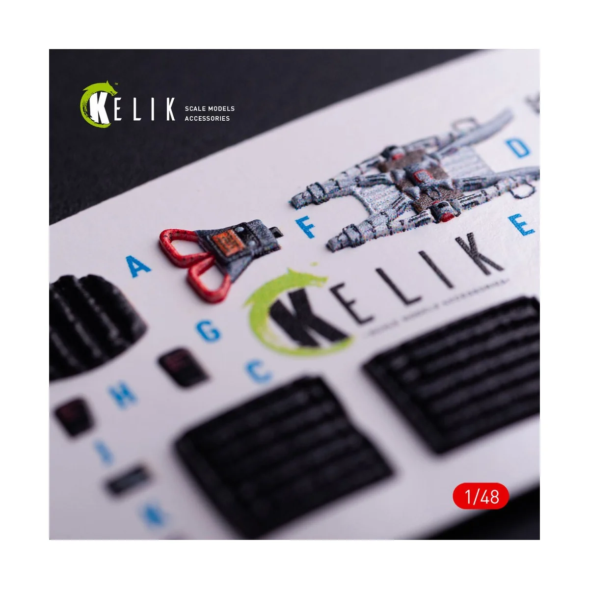 Mig-29C (9-13) Fulcrum interior 3D decals for GWH, 1/48 - Kelik K48136 Mig-29C (9-13) Fulcrum interior 3D decals for GWH, 1/48 - Kelik K48136