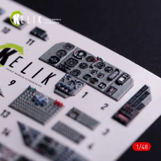 Mig-29C (9-13) Fulcrum interior 3D decals for GWH, 1/48 - Kelik K48136 Mig-29C (9-13) Fulcrum interior 3D decals for GWH, 1/48 - Kelik K48136