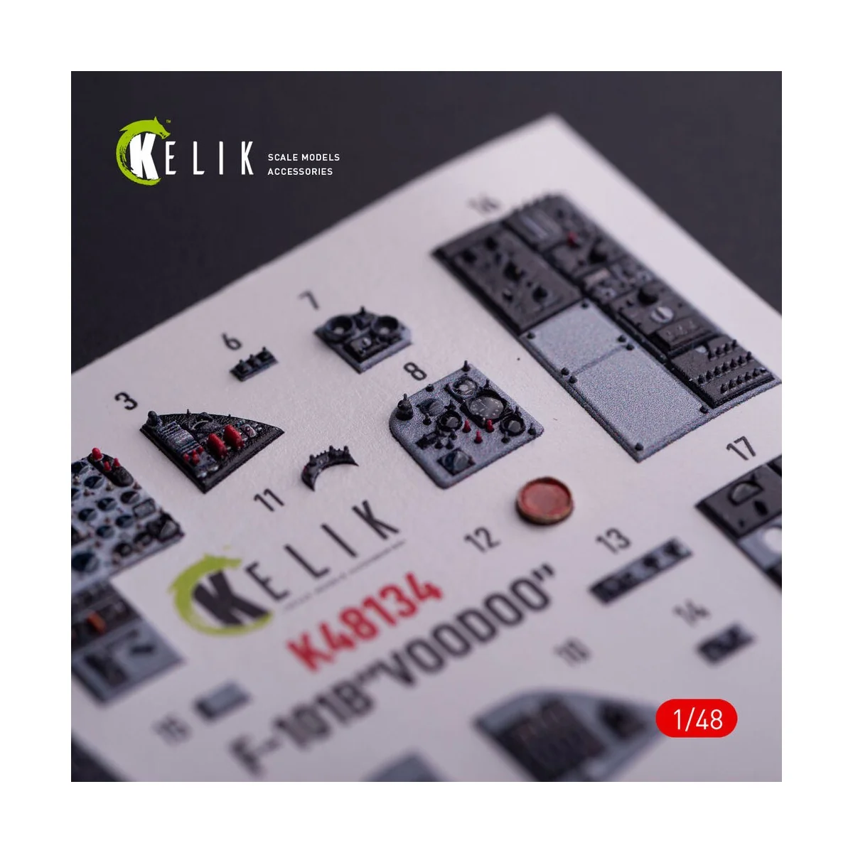 F-101B VooDoo - interior 3D decals for Zimi Model/KittyHawk kit, 1/... F-101B VooDoo - interior 3D decals for Zimi Model/KittyHawk kit, 1/...