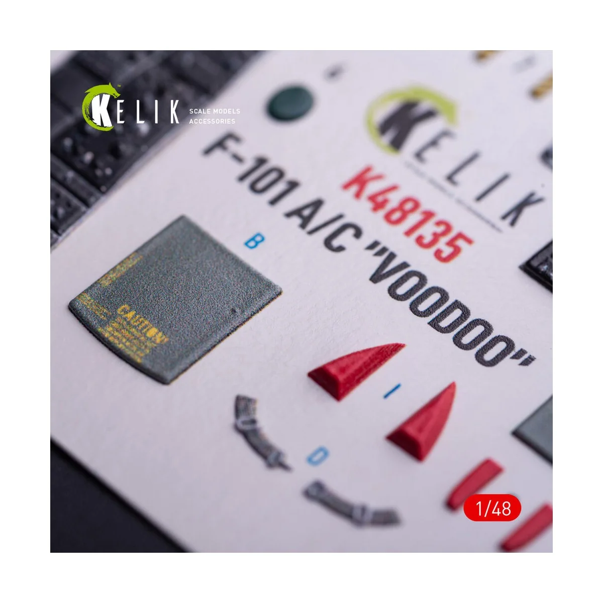 F-101A/C VooDoo - interior 3D decals for Zimi Model/KittyHawk kit -...