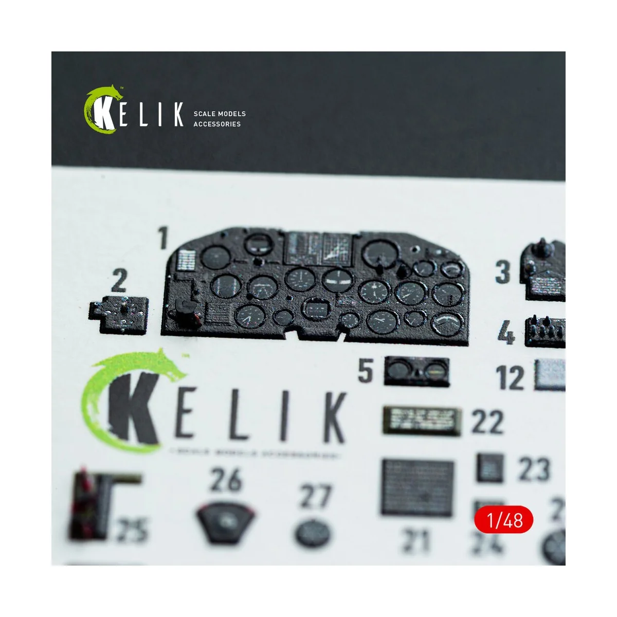 P-47D - 25RE/28RA - interior 3D decals for MiniArt kit - Kelik K48141