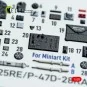 P-47D - 25RE/28RA - interior 3D decals for MiniArt kit - Kelik K48141