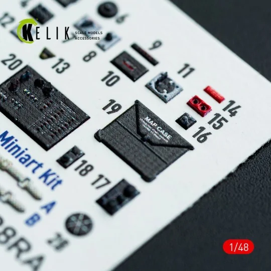 P-47D - 25RE/28RA - interior 3D decals for MiniArt kit - Kelik K48141